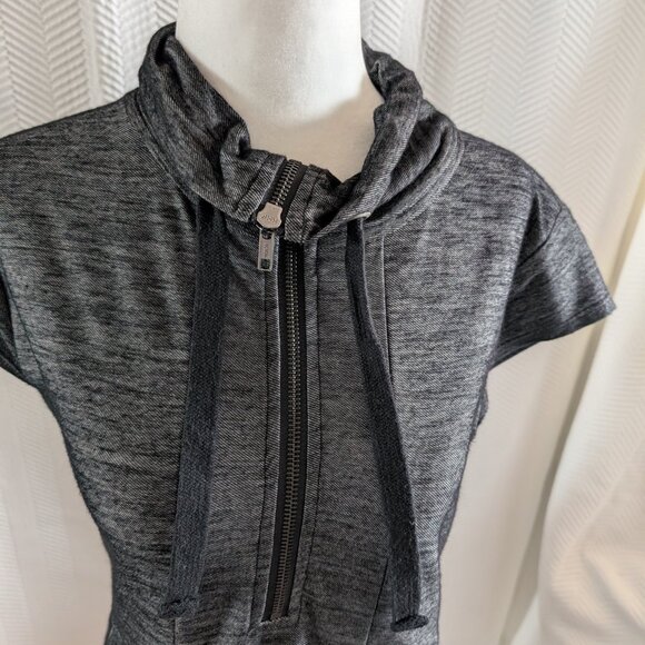 Simons Contemporaine Draped Pocket Dress Grey Size Small Sporty Y2K - Picture 11 of 16